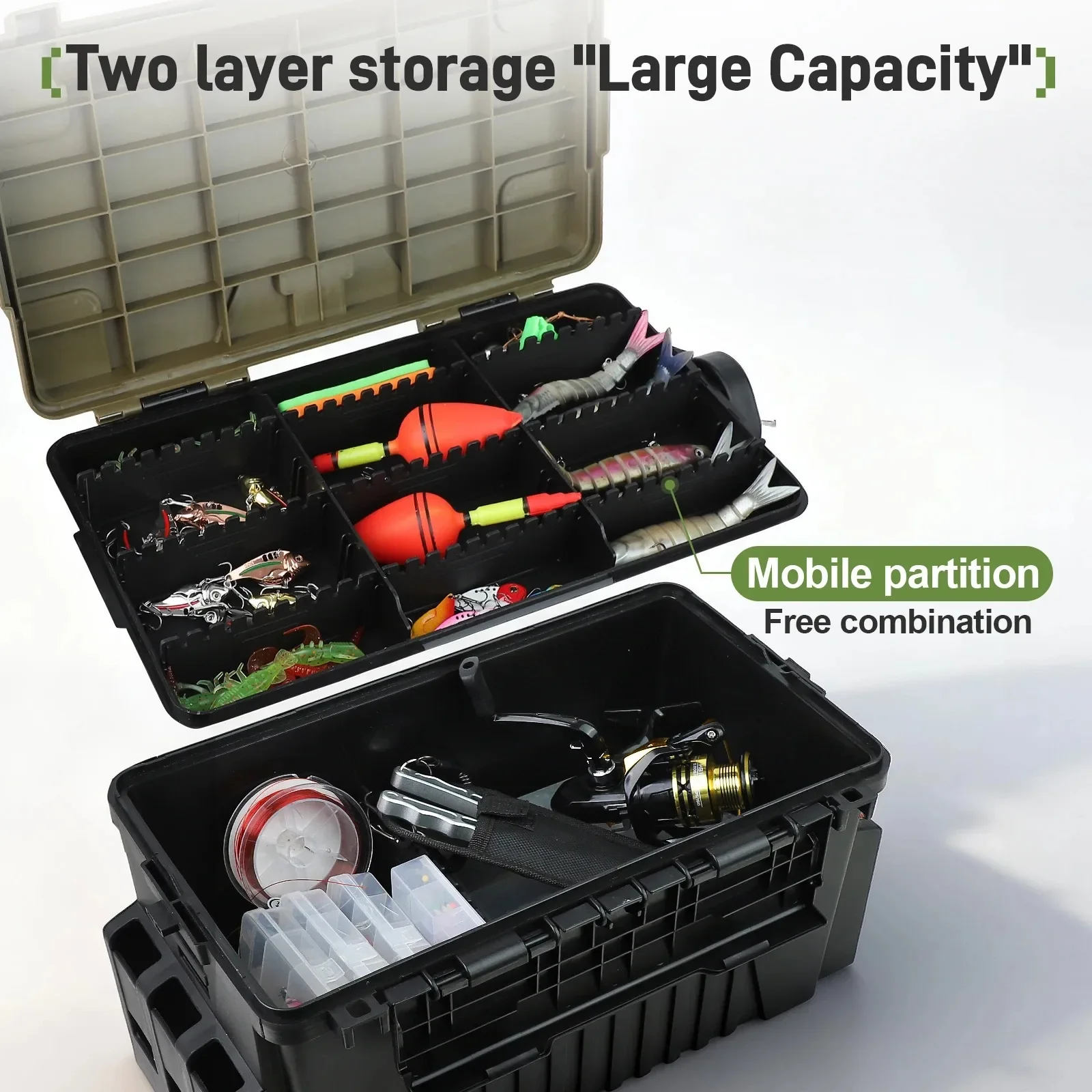 Large Capacity Tackle Fishing  - đánh giá và giá Fishing Kayak Crate