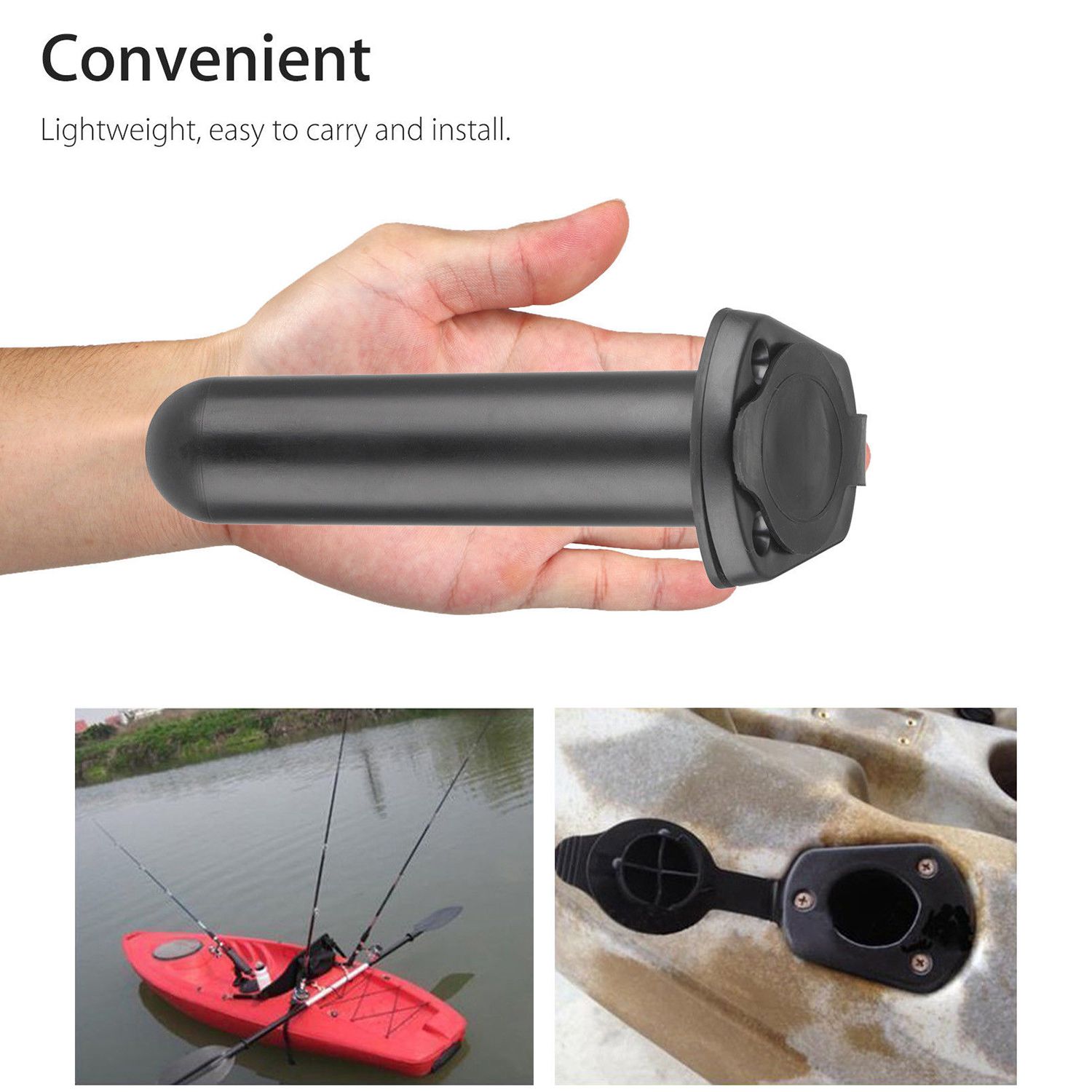 ABME 1Pcs Flush Mount Fishing  - đánh giá và giá Fishing Kayak Rod Holder